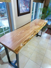 Load image into Gallery viewer, Honey locust bar table 80”