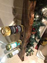 Load image into Gallery viewer, Live edge walnut wine rack
