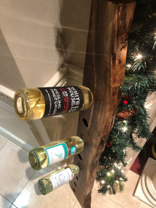Live edge walnut wine rack