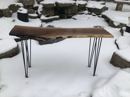 Walnut high table special live edge