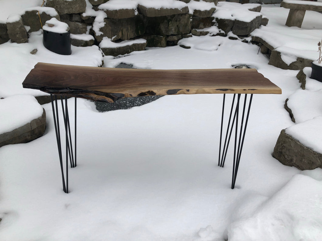 Walnut high table special live edge