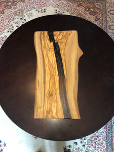 Color changing olive wood board