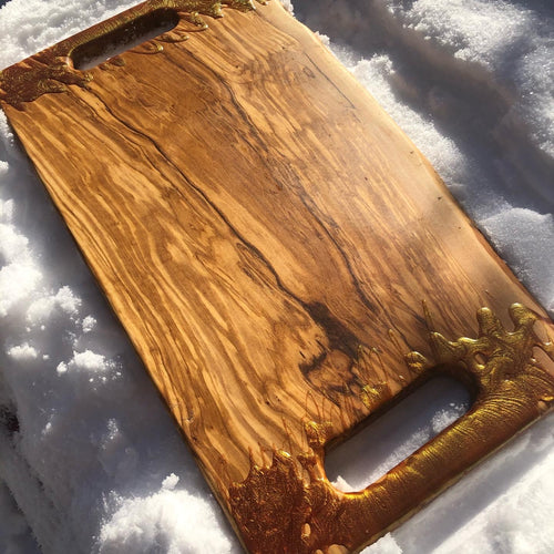 T.rex x classic olive serving board