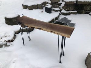 Walnut high table special live edge