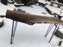 Load image into Gallery viewer, Walnut high table special live edge