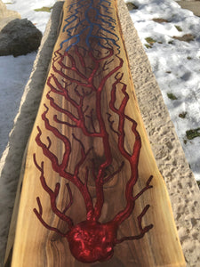 Fire vs water serving board
