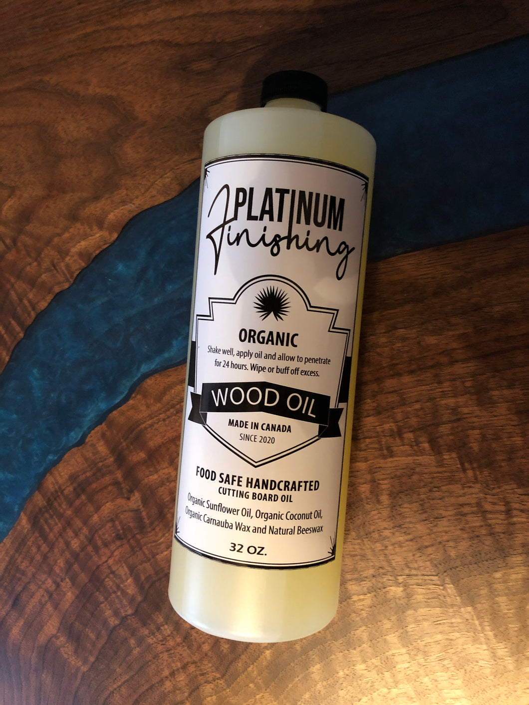 Platinum finishing organic wood oil
