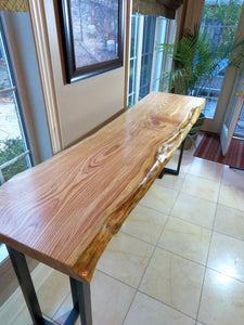 Honey locust bar table 80”