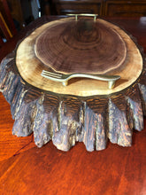 Load image into Gallery viewer, walnut serving board with cutlery handles